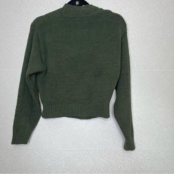 UGG Mock Neck Cropped Heddie Sweater - Military Green M - Picture 6 of 6